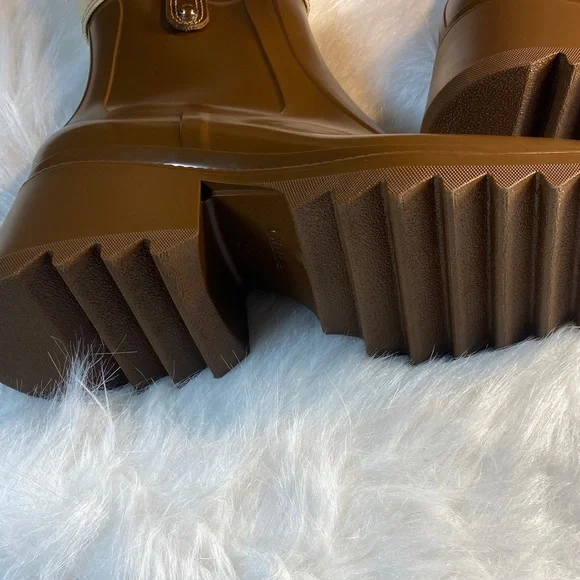 Chloe  Betty canvas trim rainboots Women's Winter Boots - Picture 8 of 9